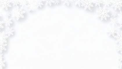 Winter wonderland scene with snowflakes outdoor setting digital background tranquil atmosphere minimalist viewpoint seasonal concept for holiday decoration