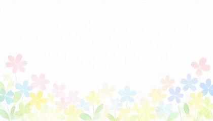 Blooming spring flowers in a soft pastel palette nature scene digital artwork serene environment close-up view floral concept for visual appeal