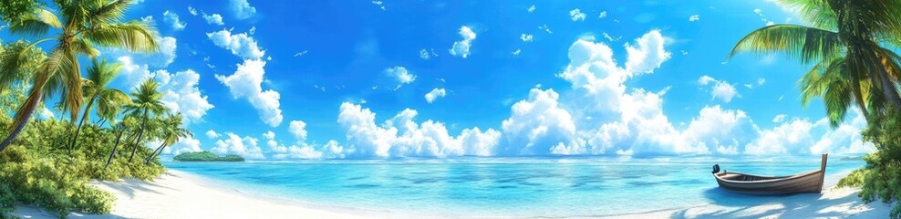 Tropical Paradise Beach Scene (7)