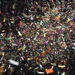 Fototapeta premium Falling Confetti