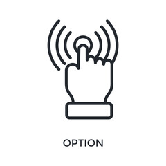 Option Icon Outline Style. Vector Illustration For Graphic Design