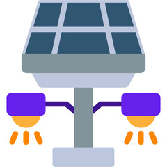 Solar Street Light Icon
