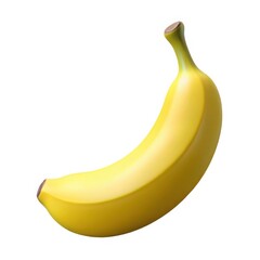 Ripe Banana Isolated on White Background