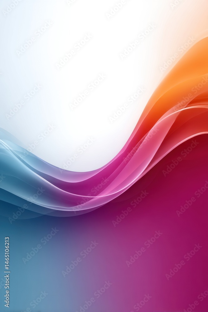 Poster vibrant waves in a dynamic design creating a colorful backdrop for creative expressions