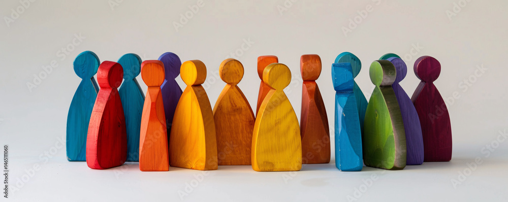 Poster diverse team comes together to celebrate their uniqueness and collaborate towards a shared objective