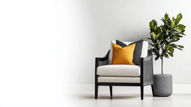 An engaging advertisement poster that combines striking visuals of contemporary home decor items with elegant typography, strategically placed to draw attention to the brands unique selling points