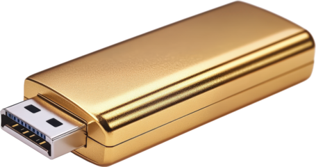 Golden USB Flash Drive
