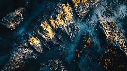 Dramatic and rugged coastal cliffs overlooking the powerful crashing waves of the ocean in a stunning natural and picturesque landscape