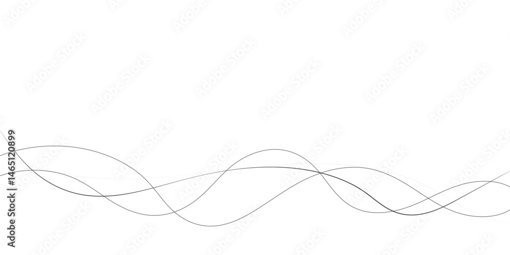 Poster a minimalist abstract image featuring multiple, interwoven, wavy lines in varying thicknesses and da