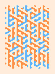 Wall Art Geometric Colorful Abstract Design