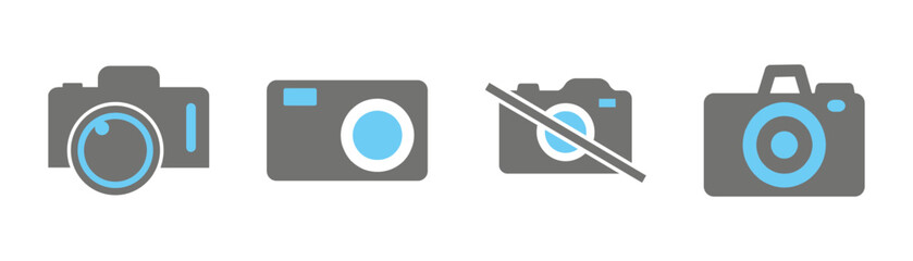 Photo and video camera icon vector. Photography symbol. Photographing sign. Vector illustration eps 10