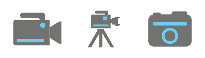 Photo and video camera icon vector. Photography symbol. Photographing sign. Vector illustration eps 10