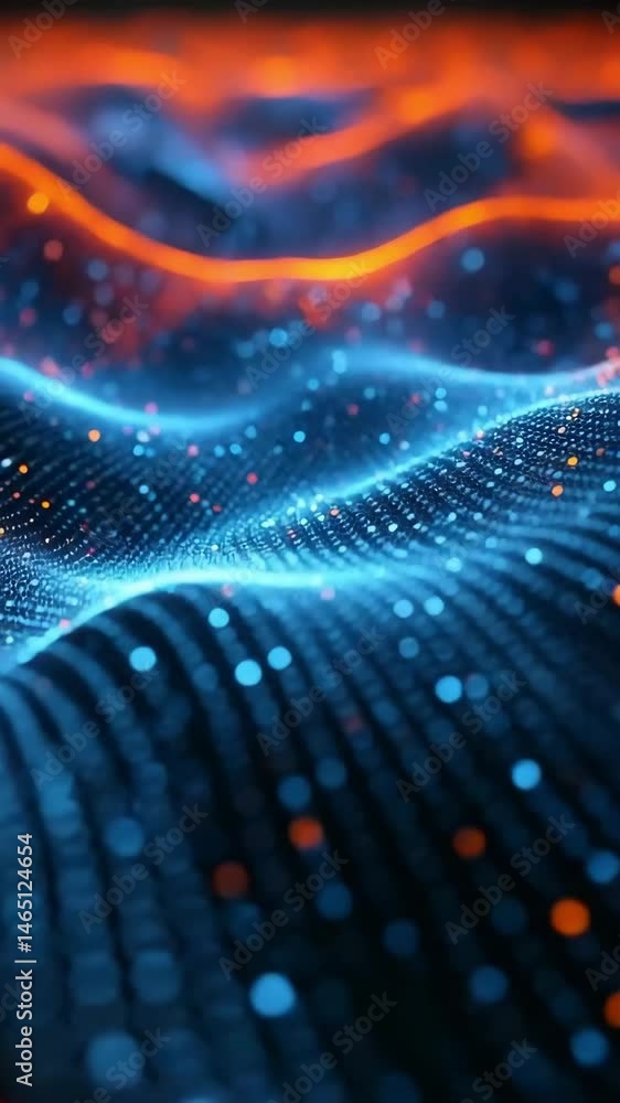 Aufkleber experience vibrant waves of color and light in an immersive digital landscape showcasing dynamic pat