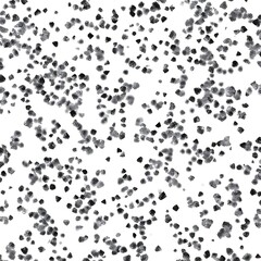 The image shows a collection of scattered gray spots against a plain white background