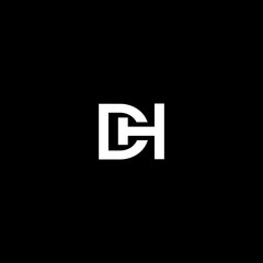 abstract letter d and h logo