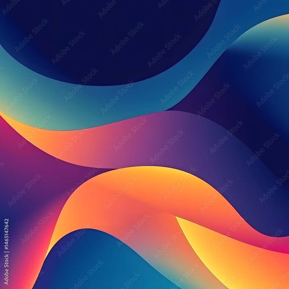 Poster striking abstract background with a dynamic blend of vibrant colors organic shapes and smooth gradie