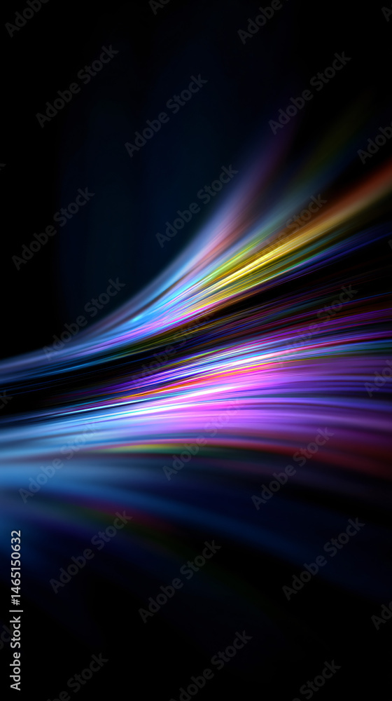 Poster abstract colorful ground boast flowing waves and dynamic movement.