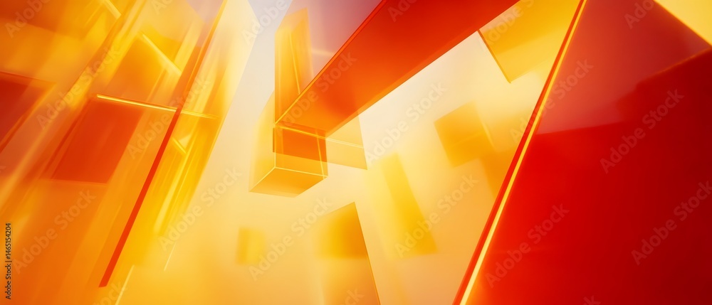 Poster a dynamic multi dimensional abstract design featuring intersecting lines geometric shapes and a vivi