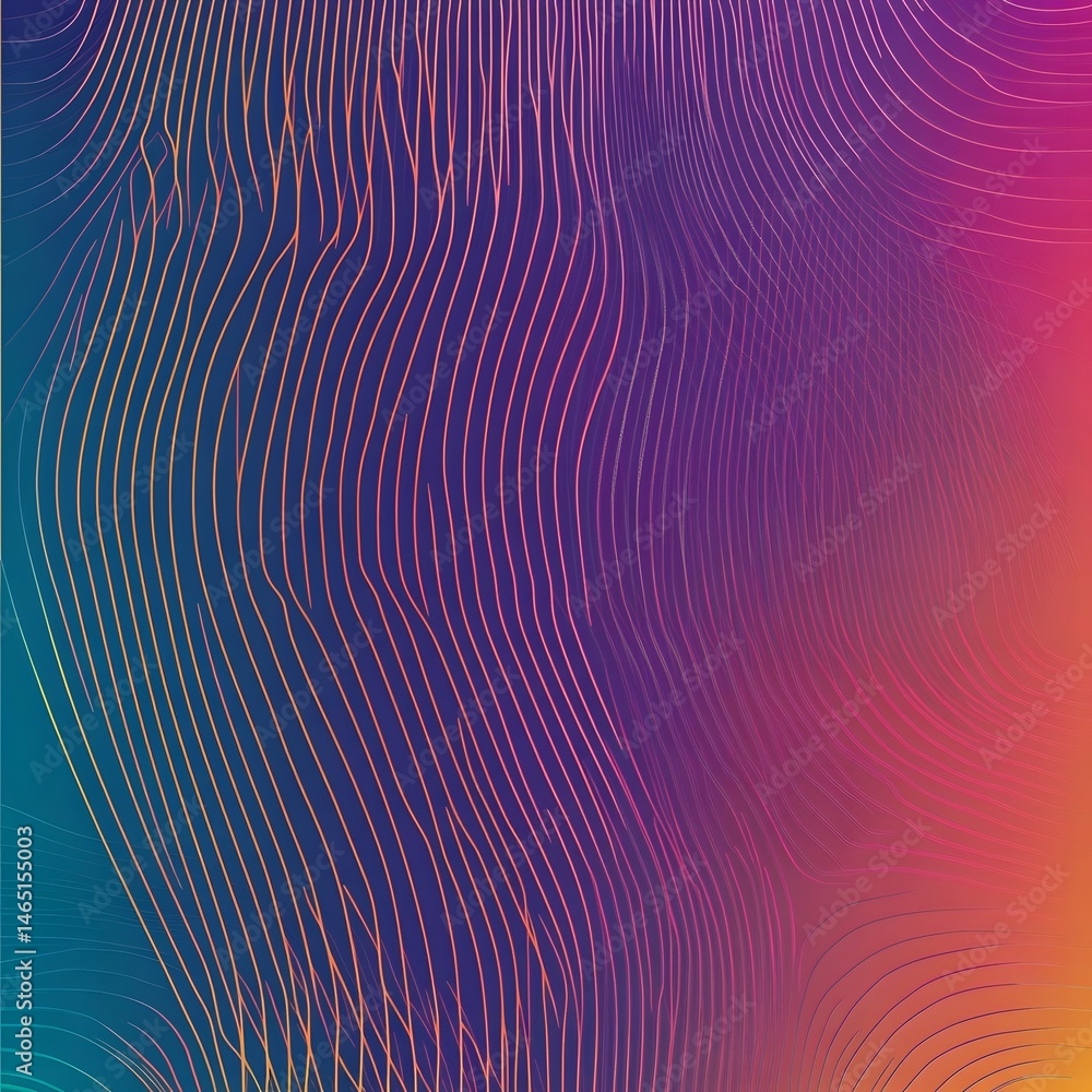 Poster mesmerizing abstract image with a vibrant colorful and dynamic wavy pattern creating a captivating v