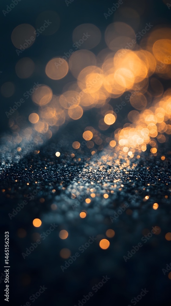 Aufkleber shimmering sparkling lights create a magical ethereal backdrop against a dark mysterious atmosphere
