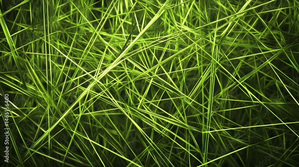 Poster a close up view of dense vibrant green grass and vegetation creating a tranquil natural backdrop wit