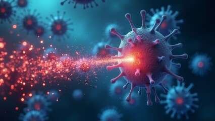 Schematic diagram of immune cell function