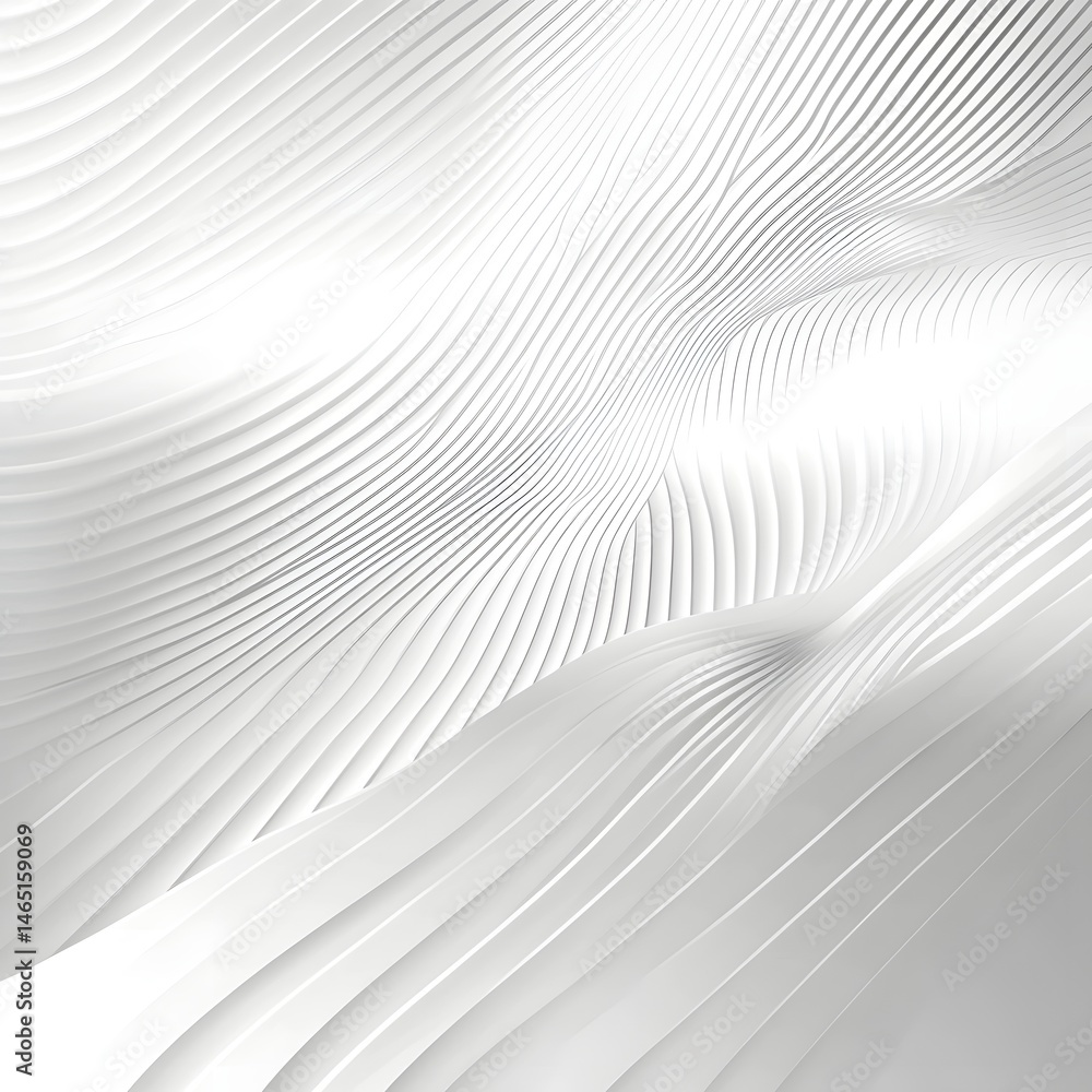 Poster intricately woven lines and smooth curves come together to form a visually striking abstract geometr