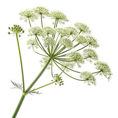 angelica isolated on solid white background