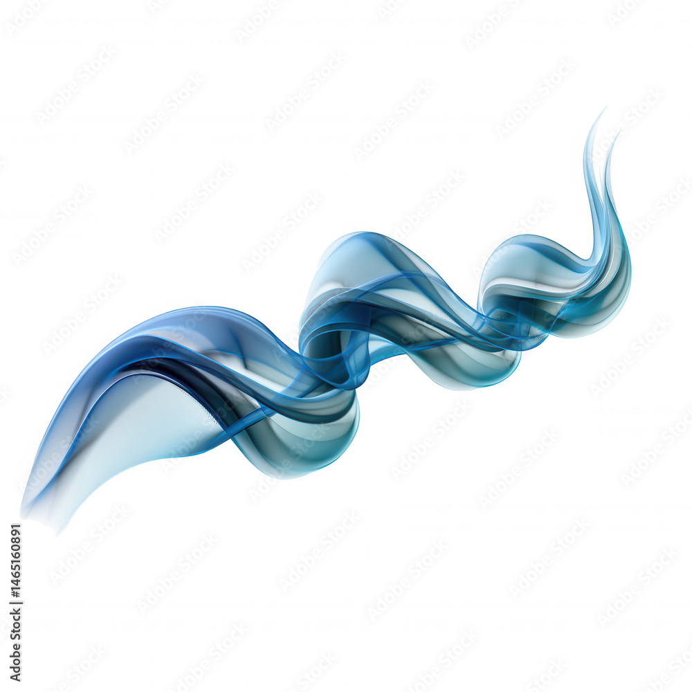 Poster flowing abstract waves digital art studio visual design modern environment close-up view fluid dynam