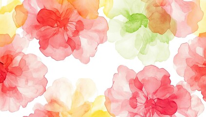 Delicate floral watercolor print