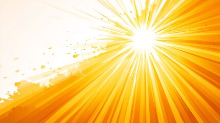 Obraz premium Vibrant Yellow Burst Background for Creative Designs