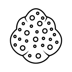 Polka Dot Pattern Line Art Vector