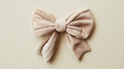 Obraz premium Elegant blush velvet bow