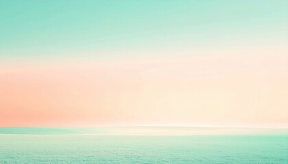 Fototapeta premium Gentle ocean waves at sunset serene beach aesthetic photography tranquil atmosphere wide angle nature's beauty