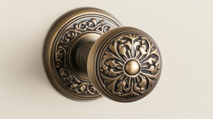 Ornate antique-style door knob