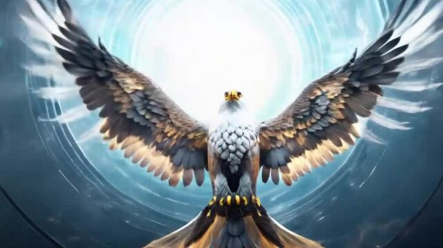 the magic technology machine of bird, ai generative video