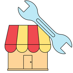 Shop maintenance icon