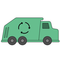 garbage truck icon