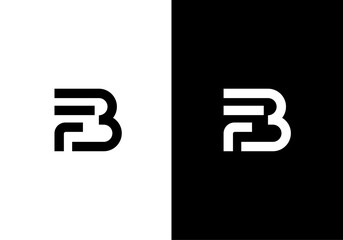 FB, BF monogram logo design