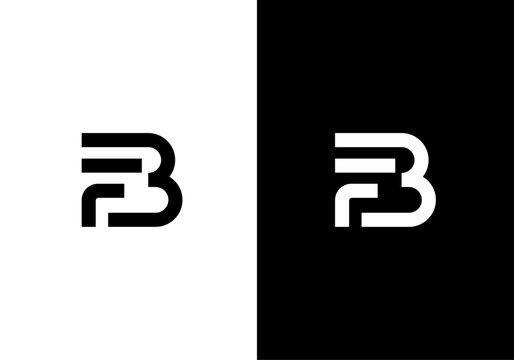 FB, BF monogram logo design