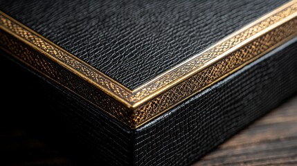 Premium box with gold embossed lettering