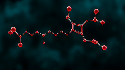 Obraz premium vasoactive intestinal peptide, chemical structure