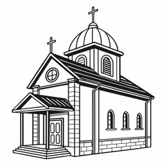 church icon vector illustration