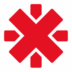 Fototapeta premium red cross symbol