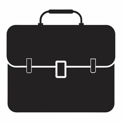 black leather briefcase