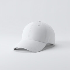 White Baseball Cap Side View