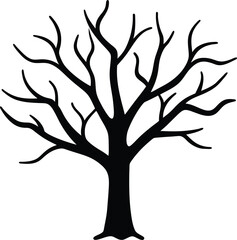 spooky tree icon vector illustration