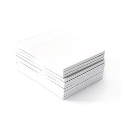 Stack of Blank Paper Sheets.