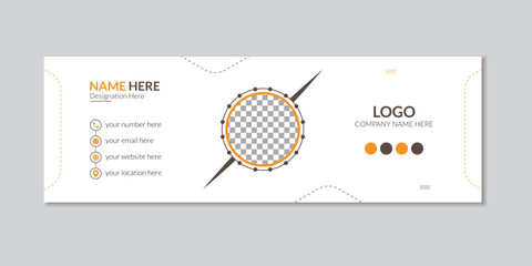 Email Signature Mockup Template.