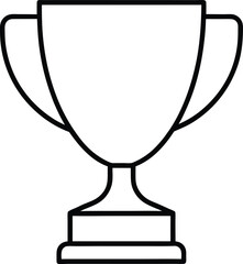 trophy cup icon vector illustration